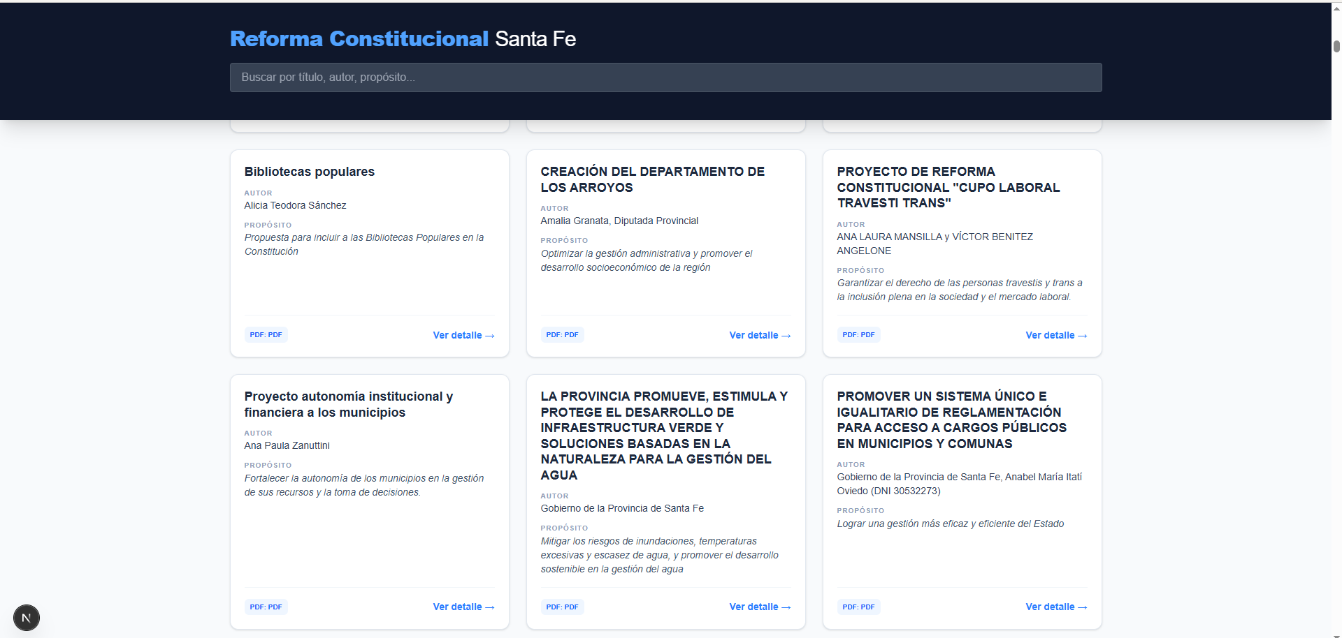 Detalle del Proyecto